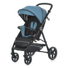 Візок дитячий M 5723 VIVA Pine blue прогулянковий, регул. ручка, алюміній, синій.