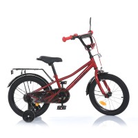 Велосипед дитячий PROF1 18д. MB 18011-1 PRIME,SKD75, дзвінок, ліхтар, багажник, дод.колеса, червоний