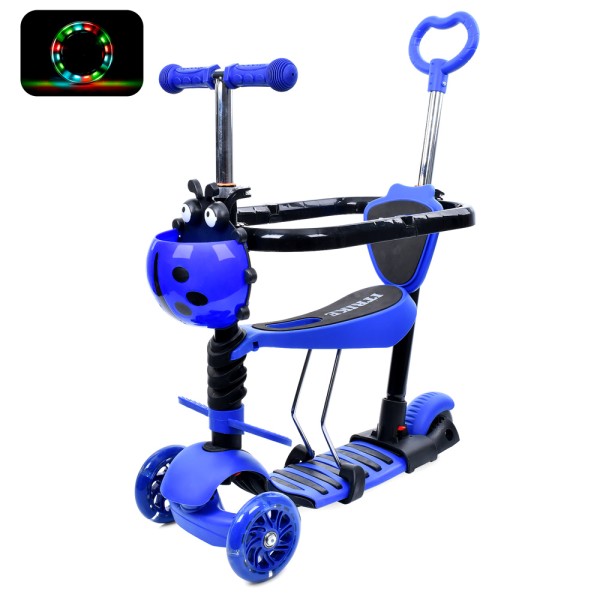 Самокат JR 3-050-BL MAXI 5-в-1, синій