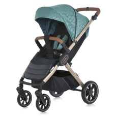 Візок дитячий ME 1053G-2 DYNAMIC PRO Special Mint до 22кг,прогул.,регул.ручка,3пол.спинки,зол.рама.