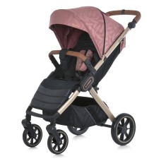 Візок дитячий ME 1053G-2 DYNAMIC PRO Special Pink до 22кг,прогул.,регул.ручка,3пол.спинки,зол.рама.