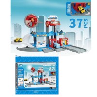 Гараж 663-8 2 поверхи, 37 дет., машинка, ліфт, бат., кор., 58-11-37 см.