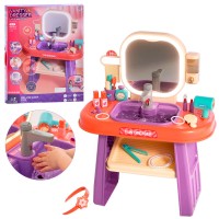 Трюмо 008-959 умивальник-ллється вода,аксесуари,дзеркало,дозатор,муз.,світло,бат.,кор.,69,5-55,5-9,5