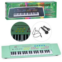 Синтезатор HY3738G мікрофон, запис, рег.гучності, музичні інструменти, USBшнур, муз.,кор.,78-24-9см.