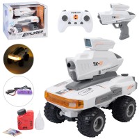Машина 8670W радіокер.2.4G,акум,стріляє водян. кулями,пара/дим,гум. колеса,світло,USB,кор.,34-27-18с