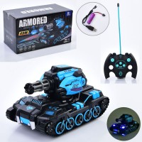 Танк 899D-3 радіокер., акум., 1:12, стріляє водяними кулями,гум.колеса,USB,світло,кор.,30-17-15,5см.