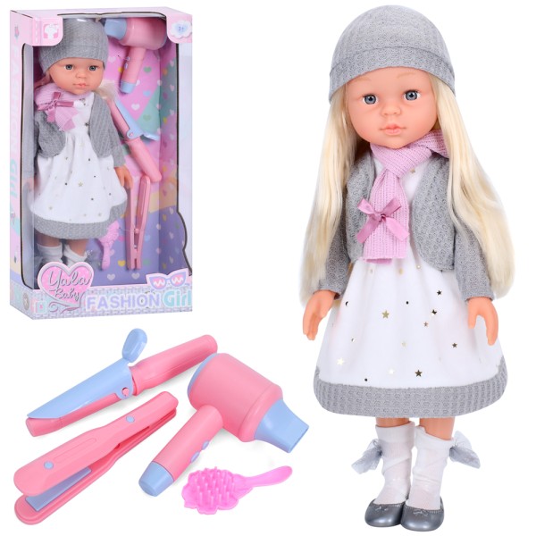 Лялька RT240C набір перукаря (фен, плойка, гребінець)