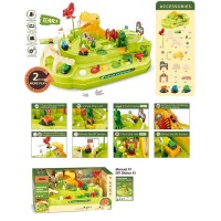 Трек JP588-1 динозавр, машинки 3 шт., кор., 47-23-27 см.