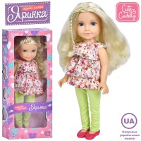Лялька M 5935 I UA Яринка, 5 пісень, муз. (укр.), бат. (табл.), кор., 20-48-10 см.