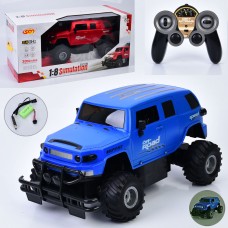 Джип 2269 радіокер акум., 1:8, світло, гум. колеса, USB, 2 кольори, кор., 64-30-29,5 см.