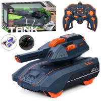 Танк R-111-12S радіокер.2,4G,акум.,стріляє водян.кулями,колеса-ролики,2 кольори,USB,муз.,світло,кор.