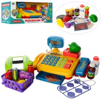 Касовий апарат 7018-UA калькулятор, мікрофібра, сканер, продукти, муз., світло, бат.,кор.,43-18-17см