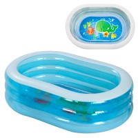 Басейн 57482 Морські друзі, 3+, 230л, зливний клапан, рем.запл., кор.., 163-107-46 см.