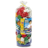 Конструктор дитячий "ЮНІ-БЛОК" (136 дет.) паяний кульок