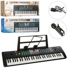 Синтезатор MQ6111-12 61 клавіша, МР3, радіо, демо, 6 тонів, 2 види, бат., кор., 83-23,5-9 см.