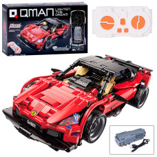 Конструктор Qman 54001 радіокер.(2,4G), акум., машина-їздить, USB, 425 дет., кор., 43-25,5-10 см.