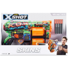 Швидкострільний бластер X-SHOT Skins Dread К.О. (12 патронів), 36517B