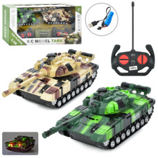 Танковий бій YSDY987-T8 радіокер., акум., USB, муз., світло, кор., 49-24-15 см.