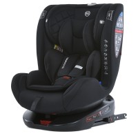 Автокрісло дитяче ME 1114 EVEREST Black 0,1,2,3 (до36кг), 5-ти точ. рем. безпеки, isofix, 360,чорний