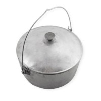 Казан алюмінієвий з дужкою та кришкою 6.0л УК-К6.0