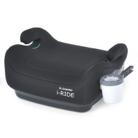 Автокрісло-бустер ME 1147 i-RIDE Black дитяче, i-SIZE R129 (125-150 см), isofix, підсклянник, чорне.