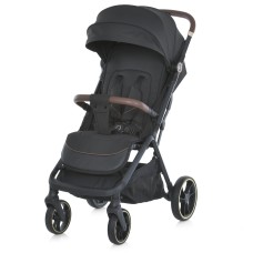 Візок дитячий ME 1127-G BEYA Black прогулянковий, до 22 кг., PU колеса 17,5 / 22,5 см, чохол, чорний