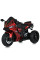 Мотоцикл M 5823ELS-3 1*12V5AH, 2*35W, MP3, TF, USB, BT, EVA, шкіра, муз., світло, фарб.червоний