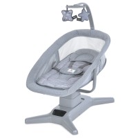 Заколисуючий центр 8303 2в1, APP, таймер, москітна сітка, 7 режимів, муз., від мережі, темно-сірий.