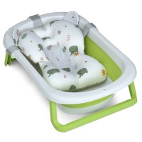 Ванночка ME 1151 PLUS Grass Green дитяча,з термометром,вкладиш,силікон,склад.,78,3*49,3*20,5,зелений