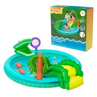 Центр ігровий BW 53166 224-181-72см., 210л., підсак, 3 м'ячі, ремкомплект, 2 іграшки, від 2 років