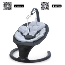 Заколисуючий центр ME 1175 SOUL Dark Gray пульт, 5 швид., таймер, 12 мел., Bluetooth,APP,темно-сірий
