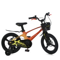 Велосипед дитячий PROF1 18д. MB 181020-6 STELLAR,SKD75,магн.рама,вилка,кошик,крила,дод.кол,черв-жовт