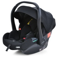 Автокрісло дитяче ME 1186 i-KEEP Melange Jet Black i-SIZE R129, зріст дитини 40-87 см., чорний.