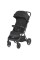 Візок дитячий ME 1127-B BEYA Black прогулянковий, до 22кг, PU колеса 17,5/22,5 см., чохол, чорний.