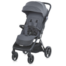 Візок дитячий ME 1127-B BEYA Midnight Gray прогулянковий,до 22 кг,PU колеса 17,5/22,5см.,чохол,сірий