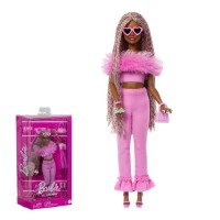 Лялька "Barbiecore" модниця у костюмі з пір'ям Barbie