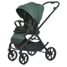 Візок дитячий ME 1191 CHLOE Smoke Green прогулянковий, регул.ручка, регул.спинки, алюм.рама, зелений