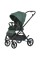 Візок дитячий ME 1191 CHLOE Smoke Green прогулянковий, регул.ручка, регул.спинки, алюм.рама, зелений
