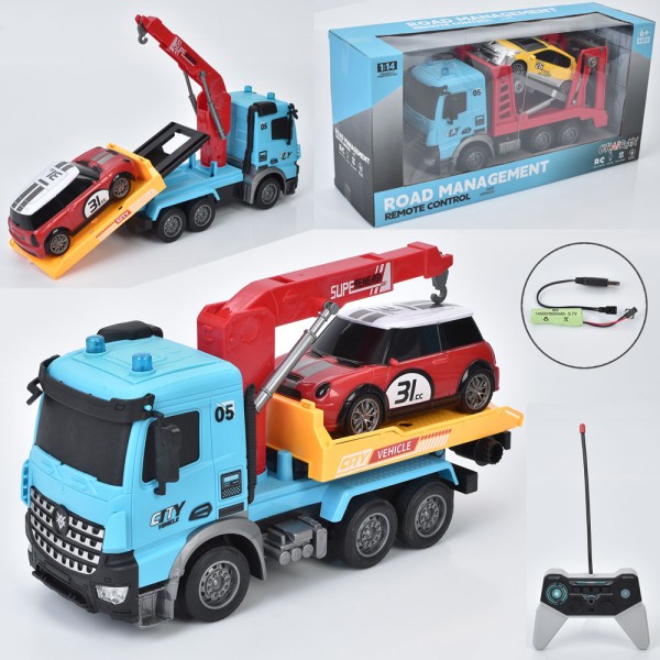 Радіокерований евакуатор YJ-118-3-5 1:14 (USB, світло, гумові колеса)