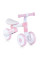 Біговел дитячий PROFI KIDS 6 д. MBB 1013-2 3 кол. EVA, сталева рама, склад., біло-рожевий.