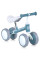 Біговел дитячий PROFI KIDS 6 д. MBB 1017-1 4 колеса EVA,сталева рама, блакитний