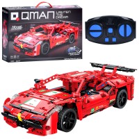 Конструктор Qman 54007 радіокер. 2,4G, машина,підключається до телефону, бат., кор.,52-35-10 см.