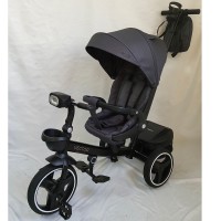 Велосипед ME 1162-1 VECTOR Dark Gray (1шт) 3 кол.PU (12/10) поворот сид.,швидкоз'ємні кол.гальма,склад.кермо,світло,підшип.,сумка,дощовик,графітовий