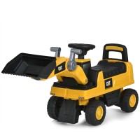 Каталка-толокар 663-6 бульдозер, жовтий.